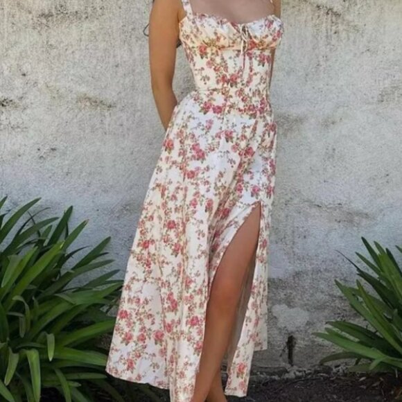 Commense Rosebud Floral Midi Sundress (Fits 10/12) - Picture 1 of 8